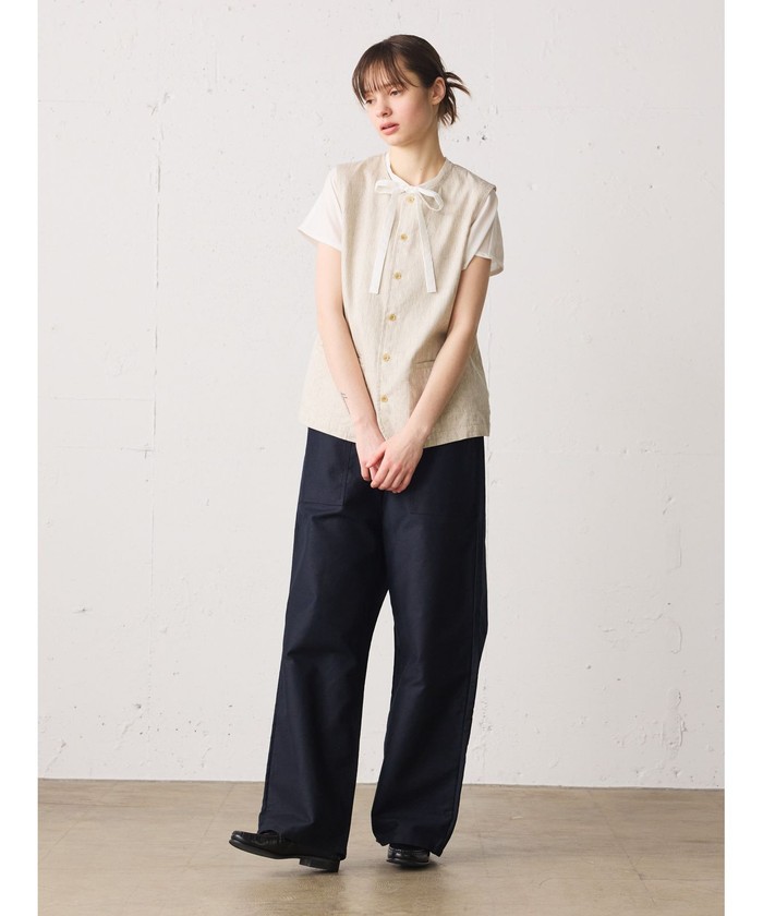 セール 30%OFF】MidiUmi リネンベスト(506273495) | ミディウミ