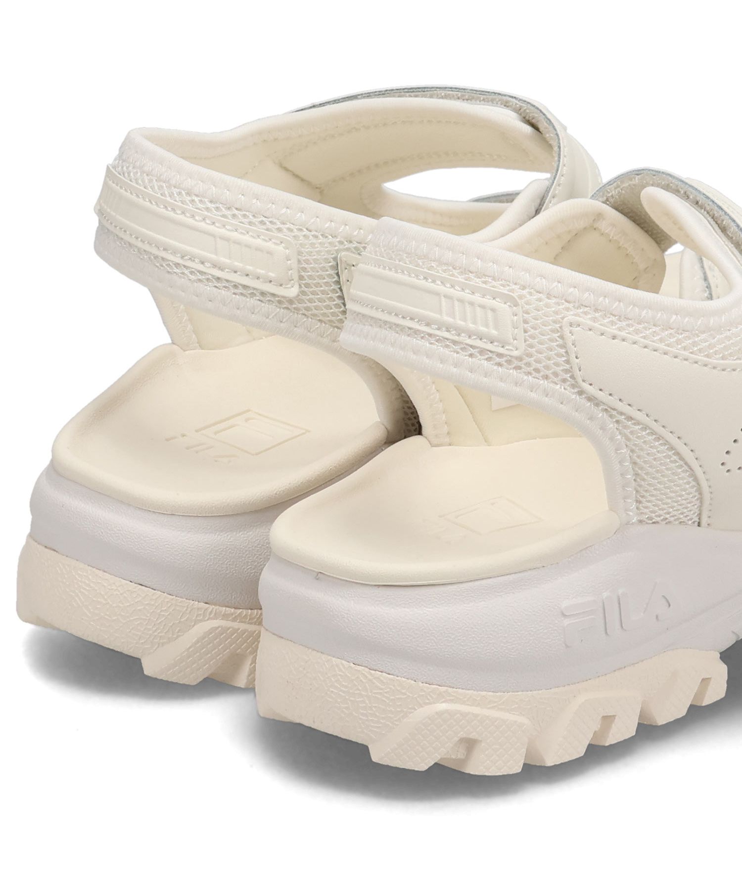 SILNAスポーツサンダル ホワイト/レッド 24cmハニー SHAKA 厚底 スポーツ サンダル NEO BUNGY CHUNKY [レディース
