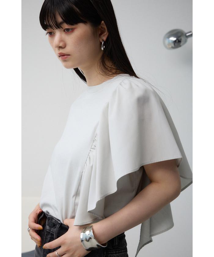 新品PWCIRCULUS MサイズアシンメトリージップアップDIMPLEフーディ