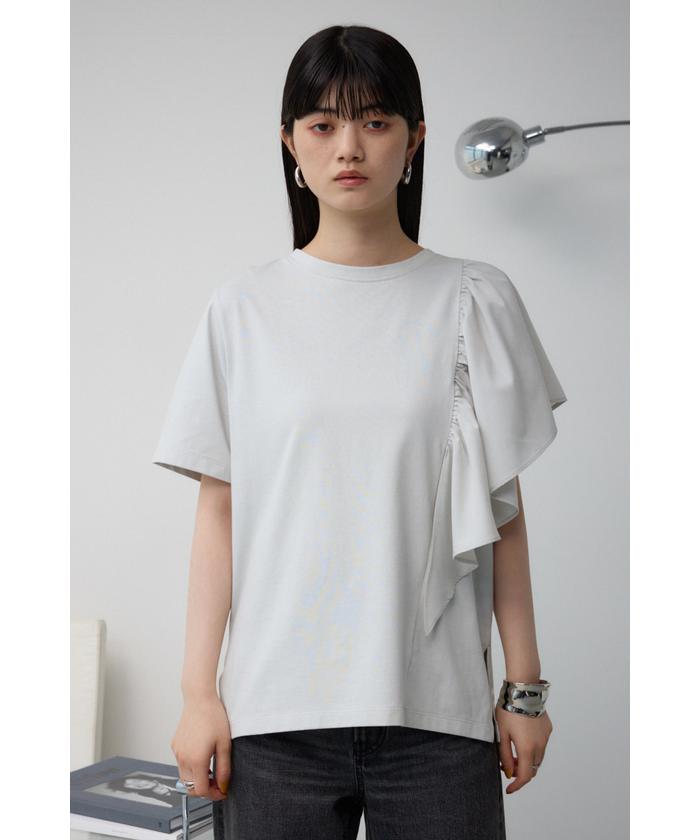 セール 20%OFF】サイドラッフルアシンメトリートップス