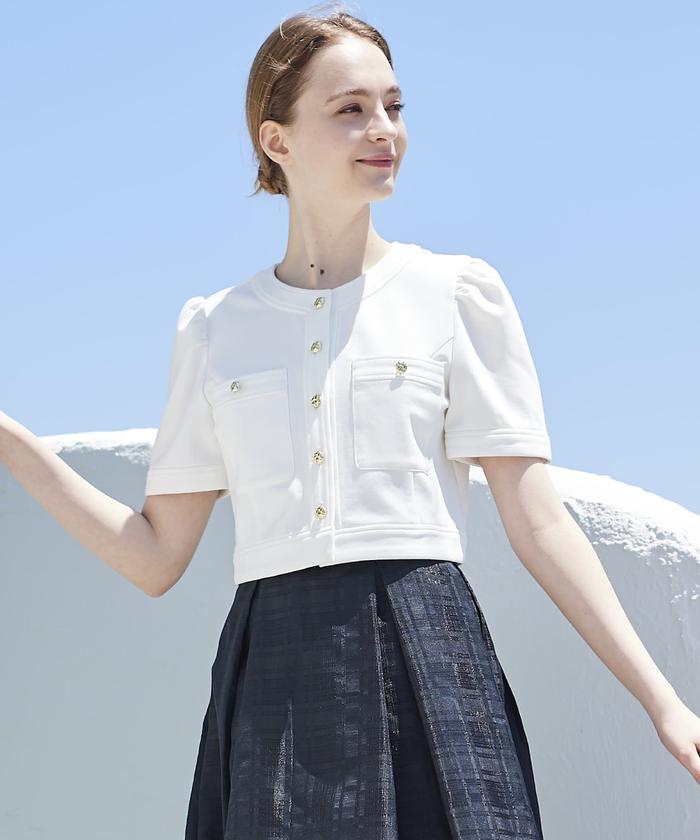 ポンチノーカラージャケット(506277351) | AND COUTURE(AND