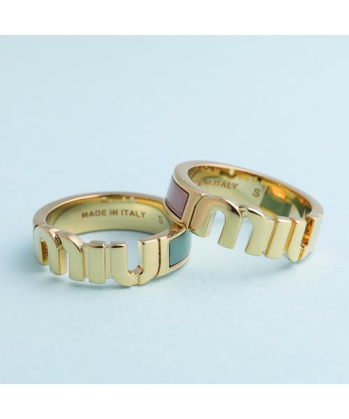 ミュウミュウ Miu Miu MIUMIU リング 5JA119 2F6T エナメル
