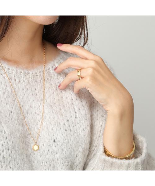 MIUMIU リング 5JA119 2F6T エナメルメタル ロゴ (506278196 MIUMIU リング 5JA119 2F6T エナメルメタル ロゴ (506278196
