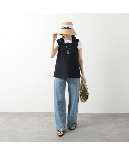 【MIUMIU/ミュウミュウ】ラフィア ハット ミュウミュウ Miu Miu MIUMIU ハット 5HC334 2F9N ラフィア