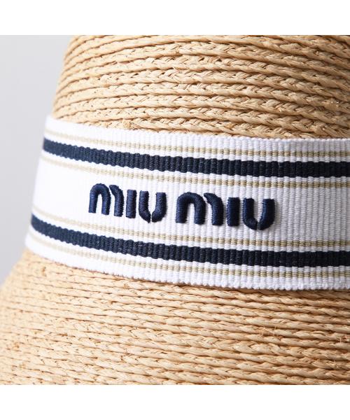 【セール】MIUMIU ラフィア コットンロゴハット ギフト包装可 楽天市場】【最大7,000円OFFクーポン】MIU MIU ミュウミュウ