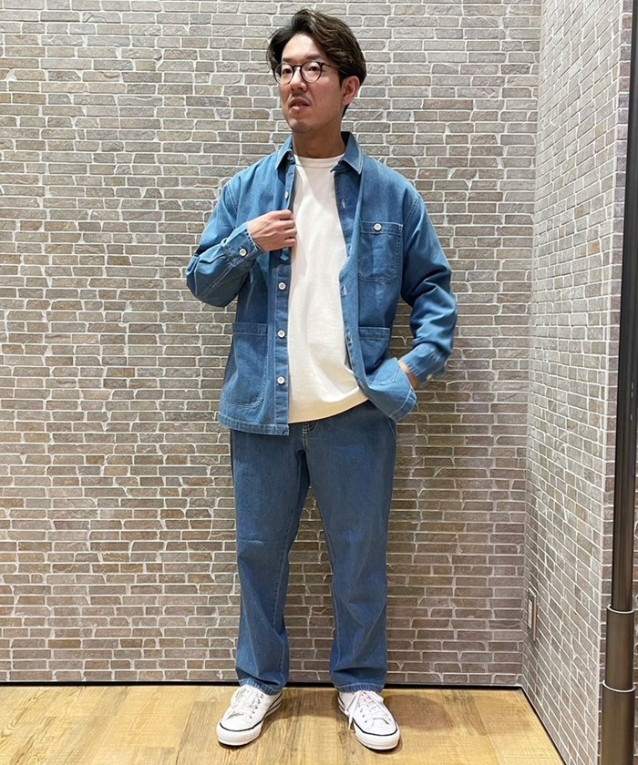 セール】ライトデニムシャツカバーオール(505911741) | グランド セール】ライトデニムシャツカバーオール(505911741) | グランド