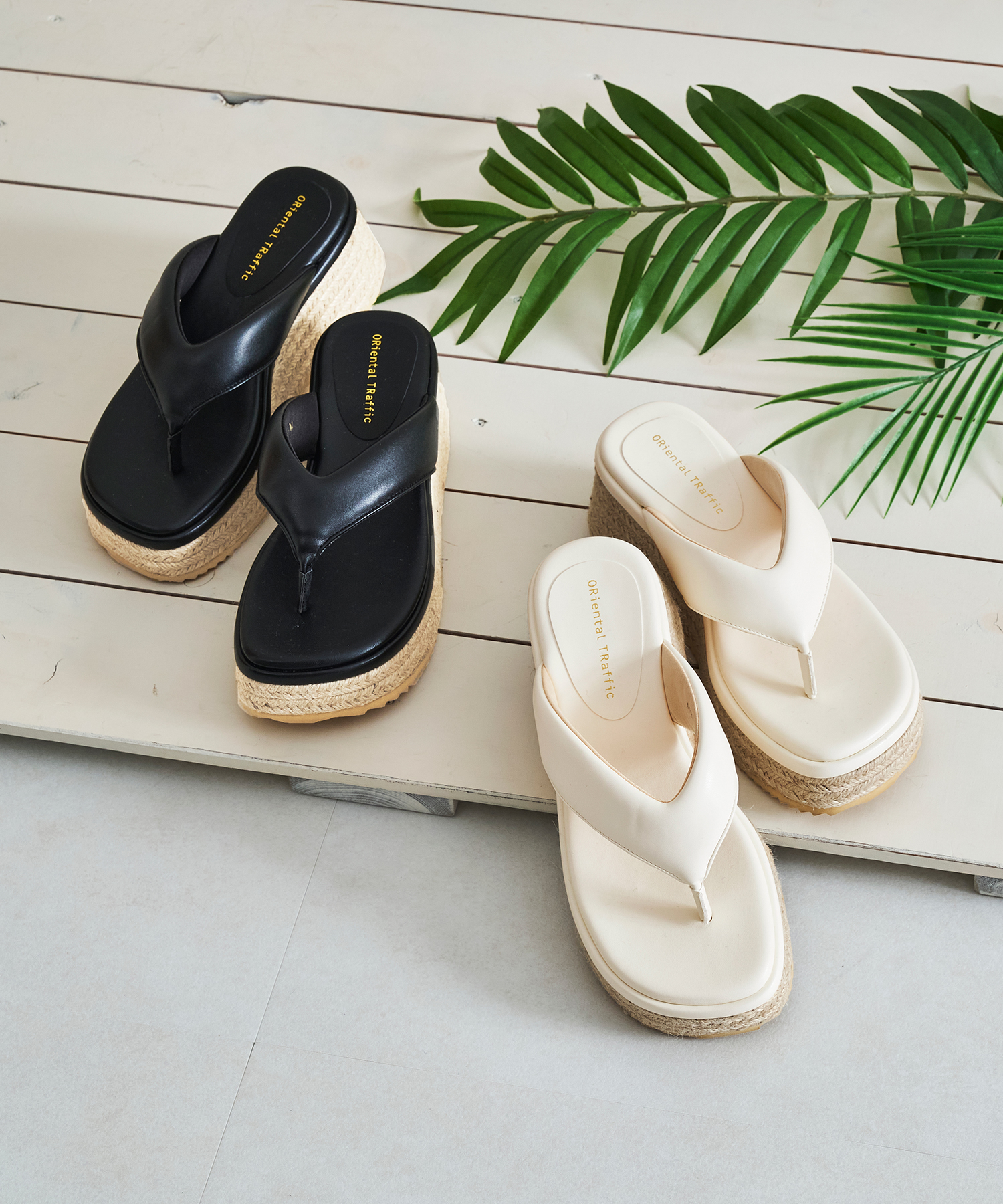 セール 13%OFF】厚底ジュートトングサンダル/41225(506085248