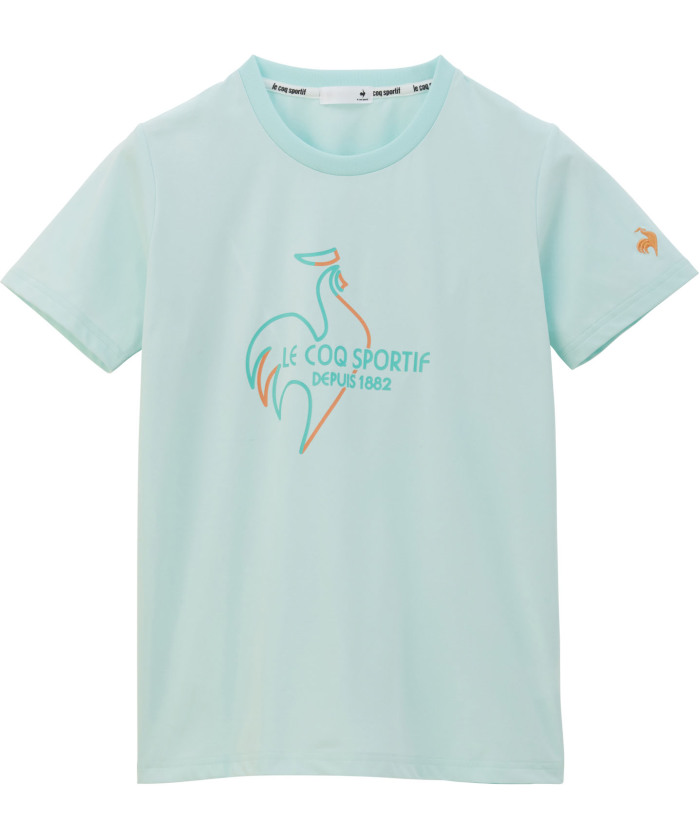 m3009 le coq sportif Tシャツ スポーツ ウェア M le coq sportif トリコプリントゲームシャツ QTMVJA91-BL 2024SS