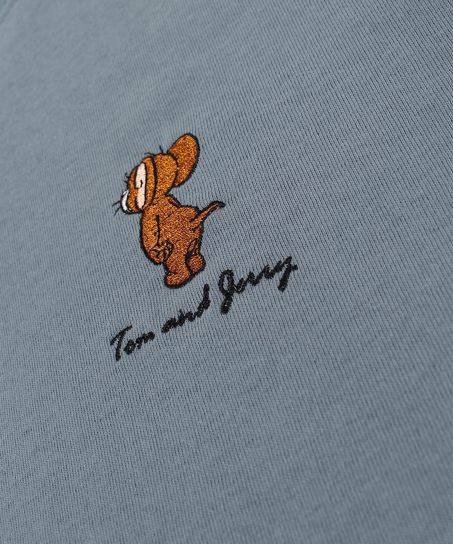 TOM & JERRY/トムとジェリー】天竺ワンポイント刺繍 半袖クルー