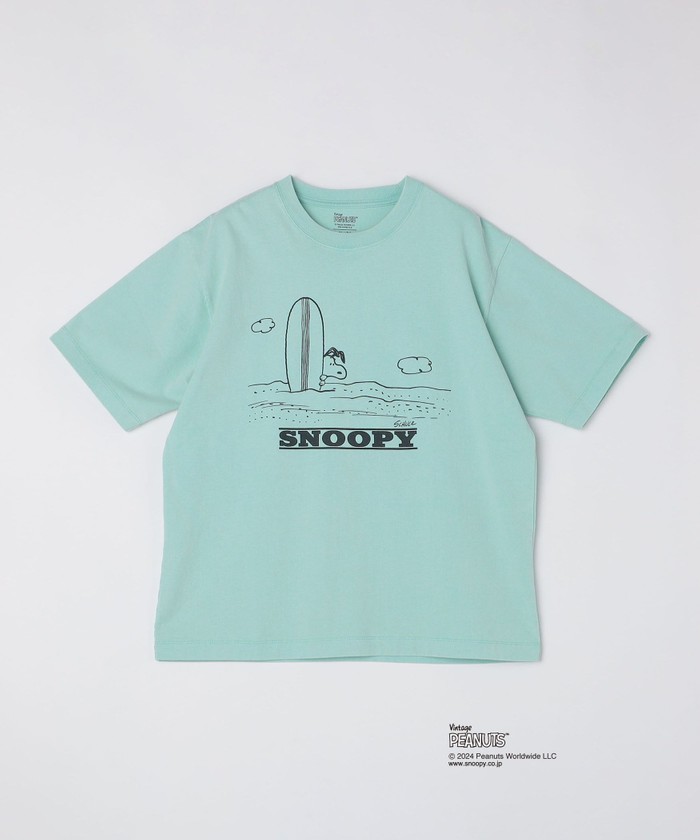 SHIPS: VINTAGE PEANUTS スヌーピー プリント Tシャツ 24SS PEANUTS tシャツ SHIPS: VINTAGE スヌーピー プリント Tシャツ