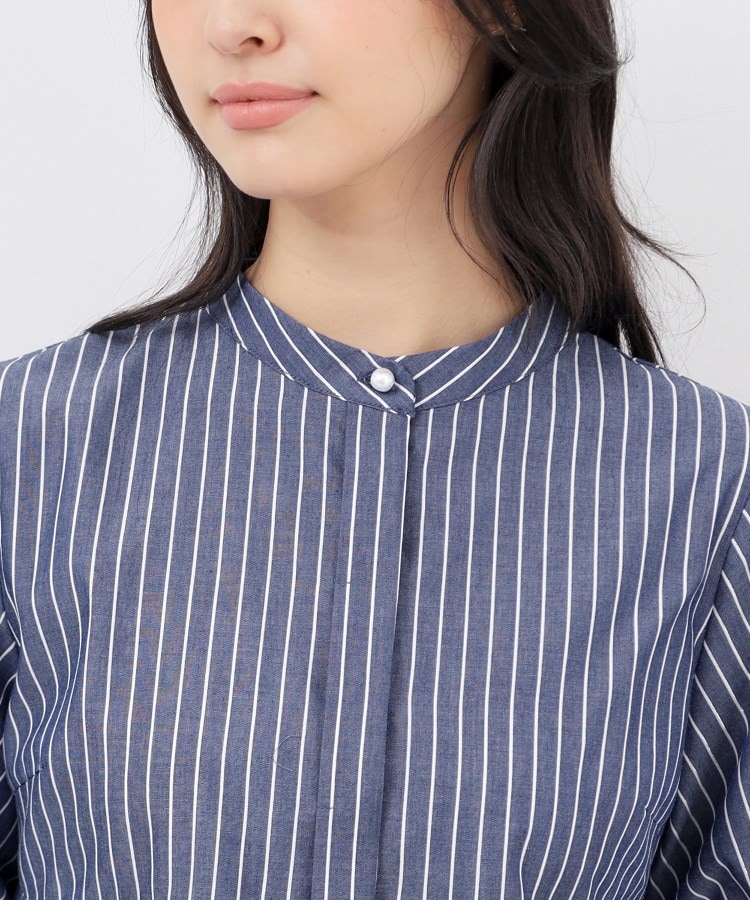 セール 50%OFF】ラメラインペプラムブラウス【防シワ／洗濯機