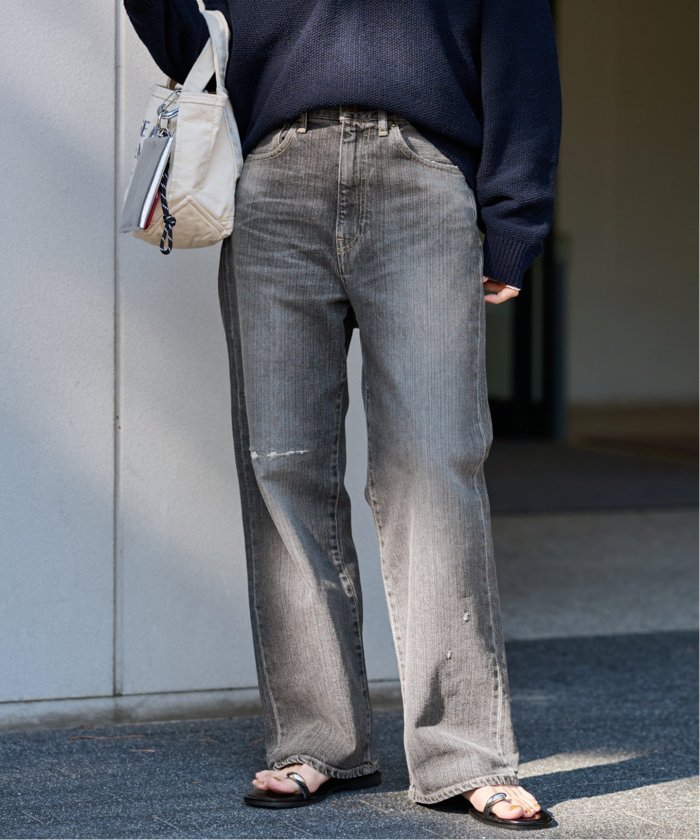 フレームワーク DENIM デニム ストレートフレアパンツ カットオフ セール】≪ベストセラー≫デニムストレートパンツ2(506065653