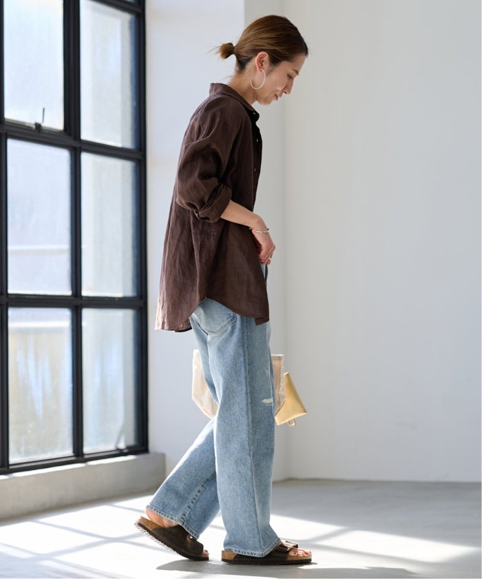 フレームワーク DENIM デニム ストレートフレアパンツ カットオフ セール 30%OFF】≪追加・ベストセラー≫デニムストレートパンツ