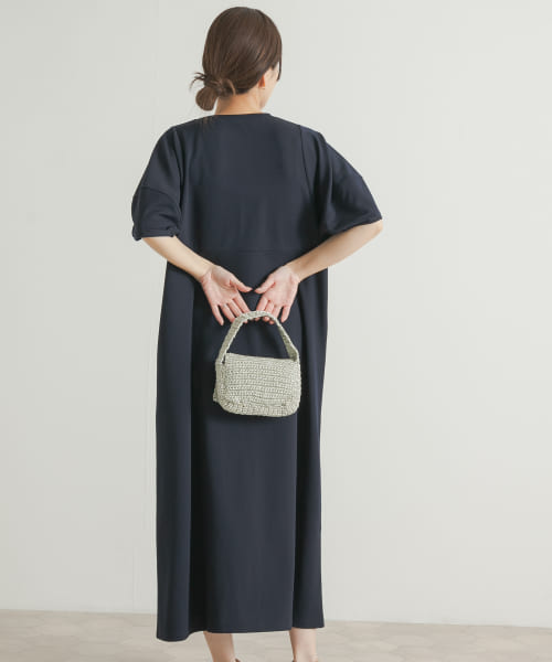 セール 40%OFF】ランタンスリーブジャージーワンピース