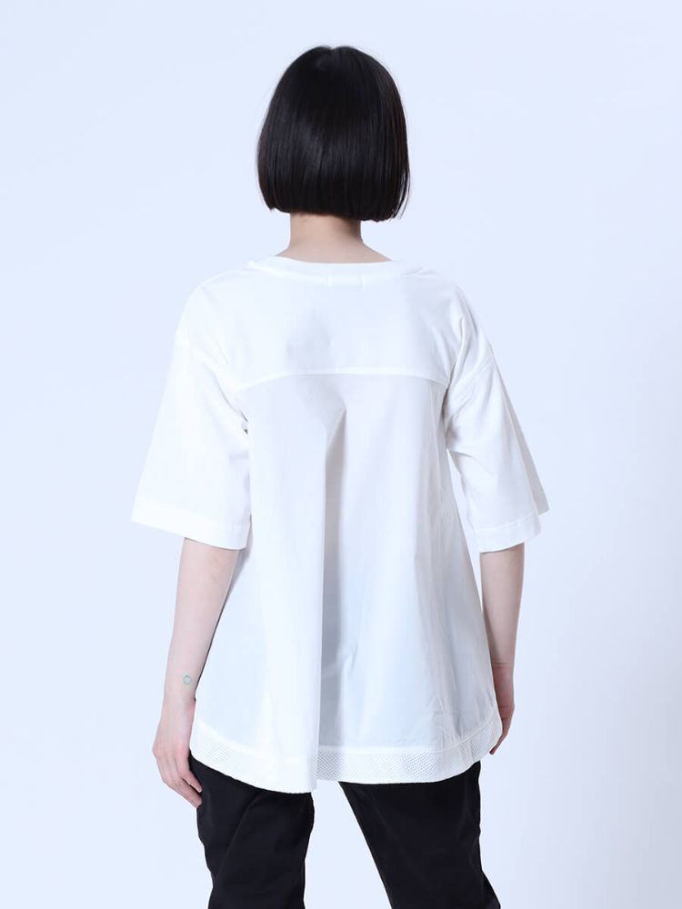 セール 28%OFF】ラシュッド LASUD フレアヘムデザインカットソー