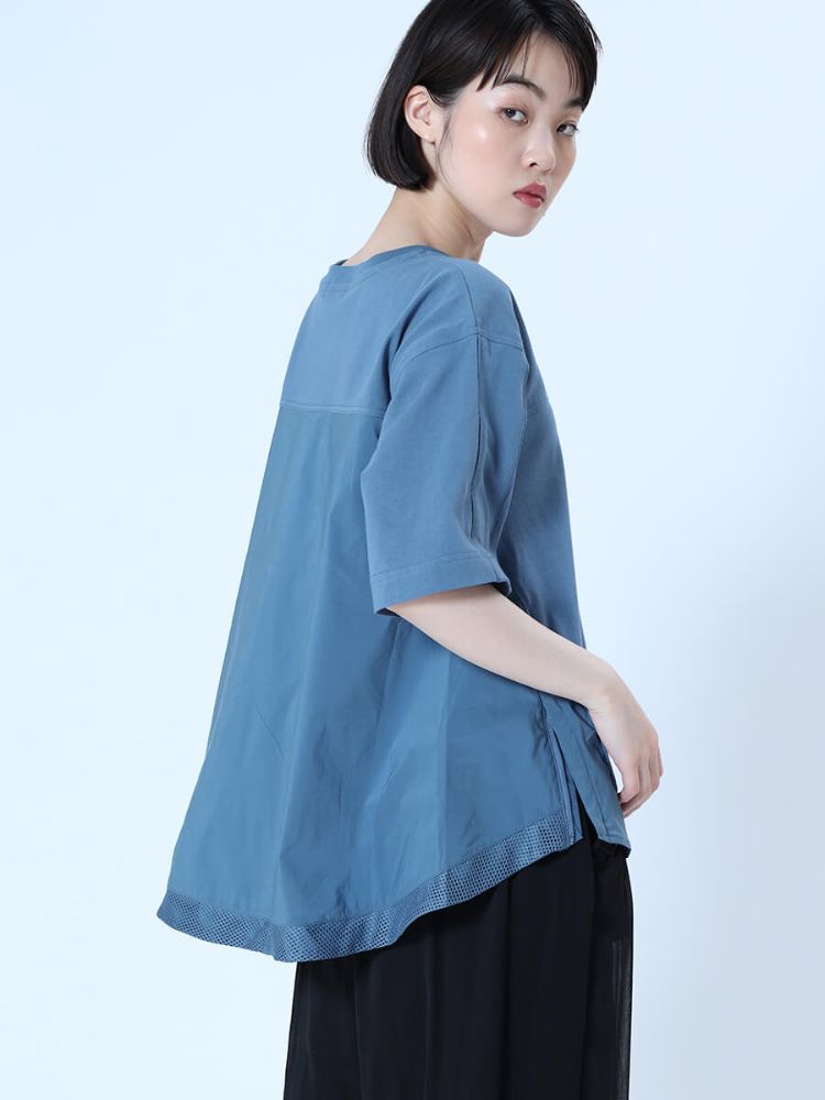 セール 28%OFF】ラシュッド LASUD フレアヘムデザインカットソー