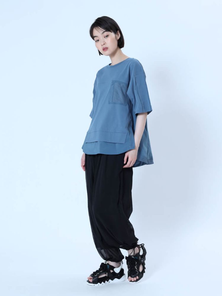 セール 19%OFF】ラシュッド LASUD フレアヘムデザインカットソー