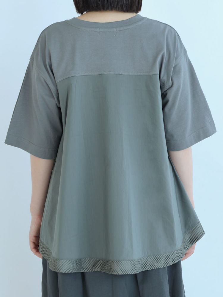 セール 19%OFF】ラシュッド LASUD フレアヘムデザインカットソー