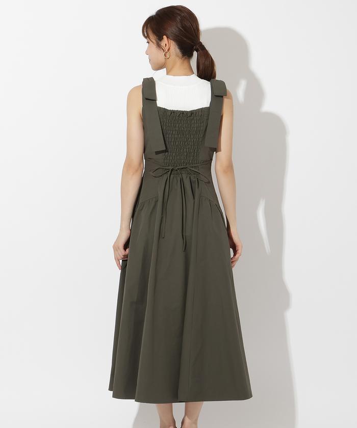AndCouture リボンショルダー　ジャンスカ AND COUTURE（アンドクチュール）の「ツイードショルダーリボン