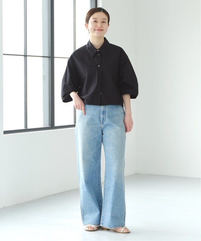 新品！IENA FABRICA クロップドシャツ IENA（イエナ）の「maison FABRICA クロップドシャツ（シャツ