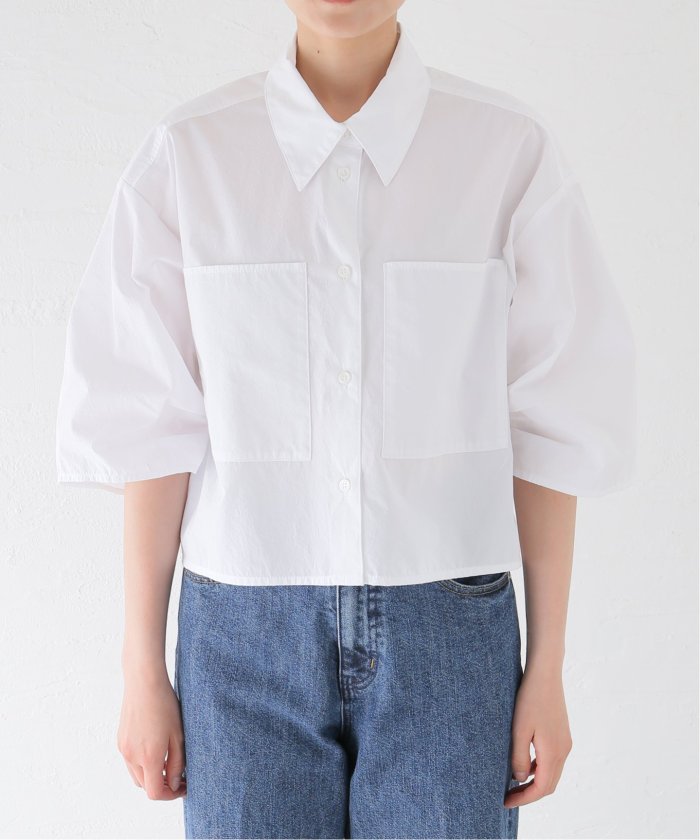 IENA FABRICA クロップドシャツ　美品　白　ホワイト　イエナ 追加3》FABRICA クロップドシャツ(506319374) | イエナ(IENA