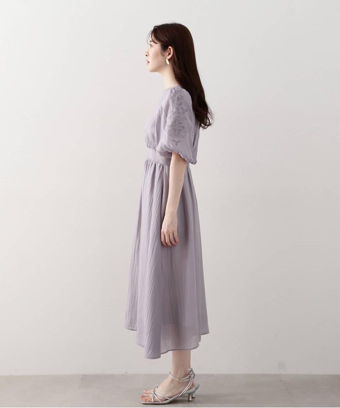 セール 10%OFF】エンブロイダリースリーブワンピース(506018729