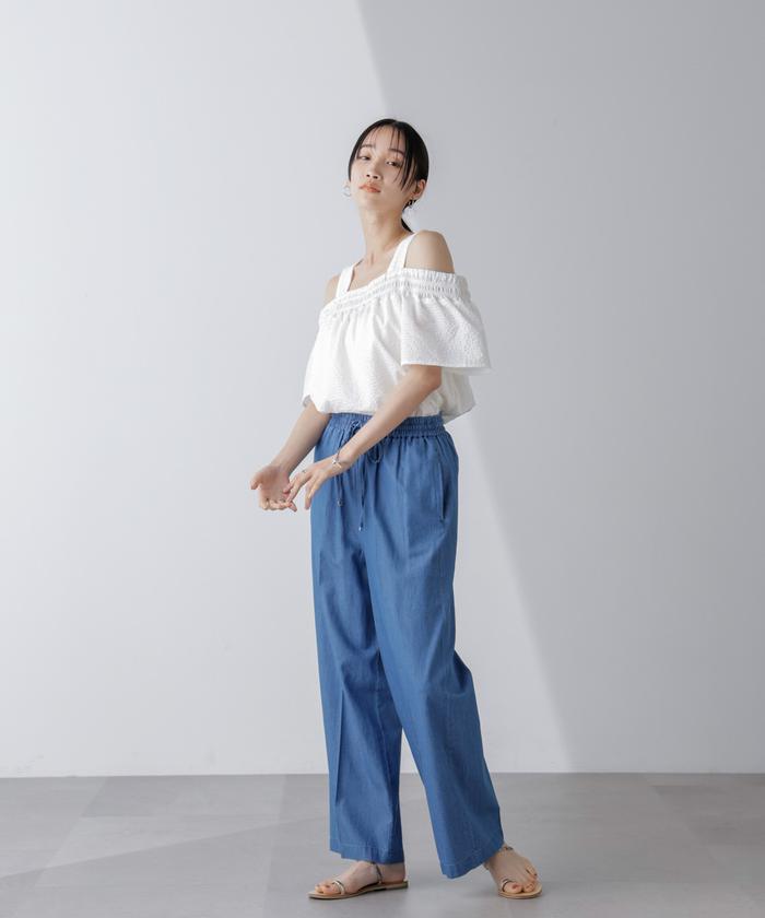 Drawer ウールプレスパンツ グレー 日本製 Lサイズ Drawer ウールプレスパンツ グレー 日本製 Lサイズ