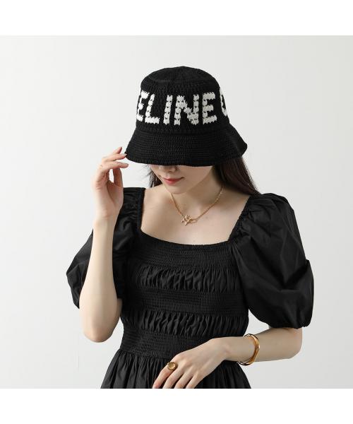 CELINE バケットハット 2AE5S817X クロシェ ニット帽(506333040 CELINE バケットハット 2AE5S817X クロシェ ニット帽(506333040