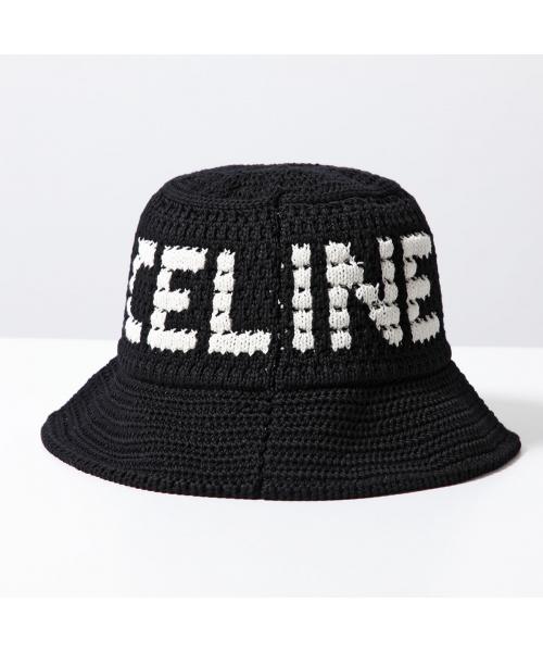 CELINE バケットハット 2AE5S817X クロシェ ニット帽(506333040 CELINE バケットハット 2AE5S817X クロシェ ニット帽(506333040