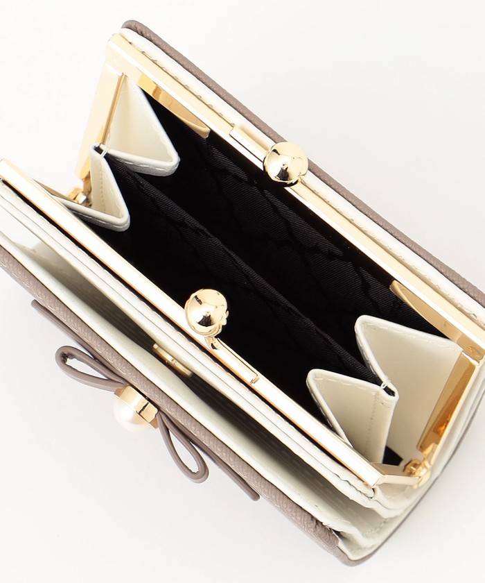 未使用 TOCCA トッカ 二つ折り財布 がま口 パール PEARL KNOT TOCCA 財布 PEARL KNOT BIFOLDWALLET レディース : ZOZOTOWN