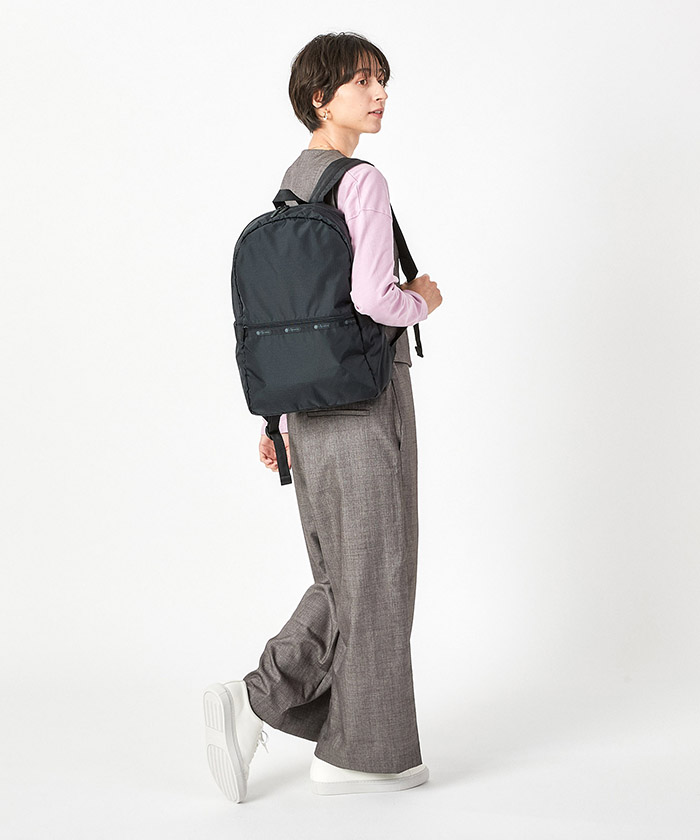 レスポートサックCARRIER BACKPACKリサイクルドブラック♡ リュック CARRIER BACKPACK/リサイクルドブラックJP / LeSportsac
