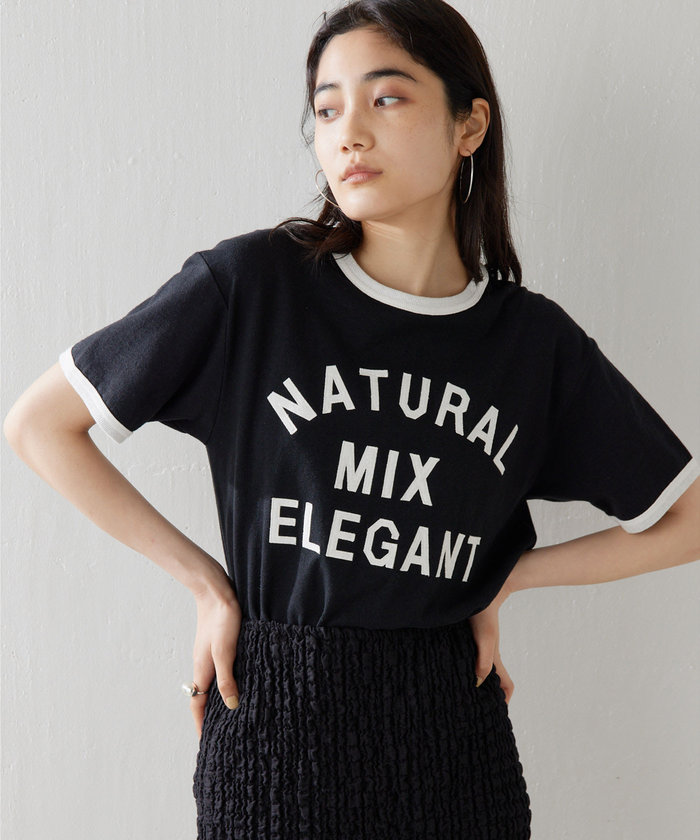 ウィムガゼット　パッチワークロゴTシャツ　ブラック セール】パッチワークロゴTシャツ(506344531) | ウィムガゼット