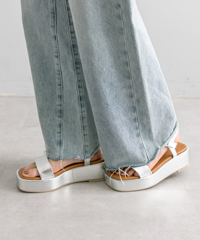 mystic ストラップフラットサンダル 3色展開】ストラップフラットサンダル | mystic(ミスティック