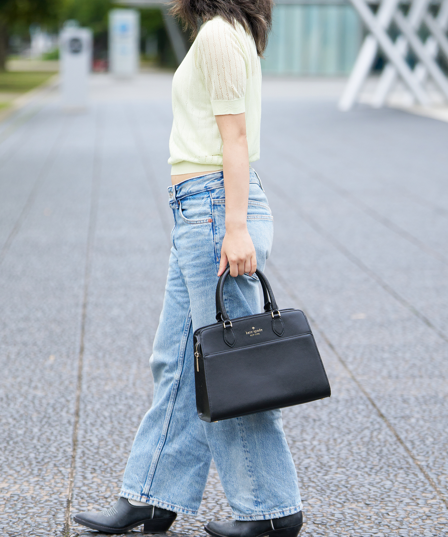 ケイトスペードニューヨーク　オフショルダーワンピース　120 kate spade new york kids（ケイトスペードニューヨーク）の