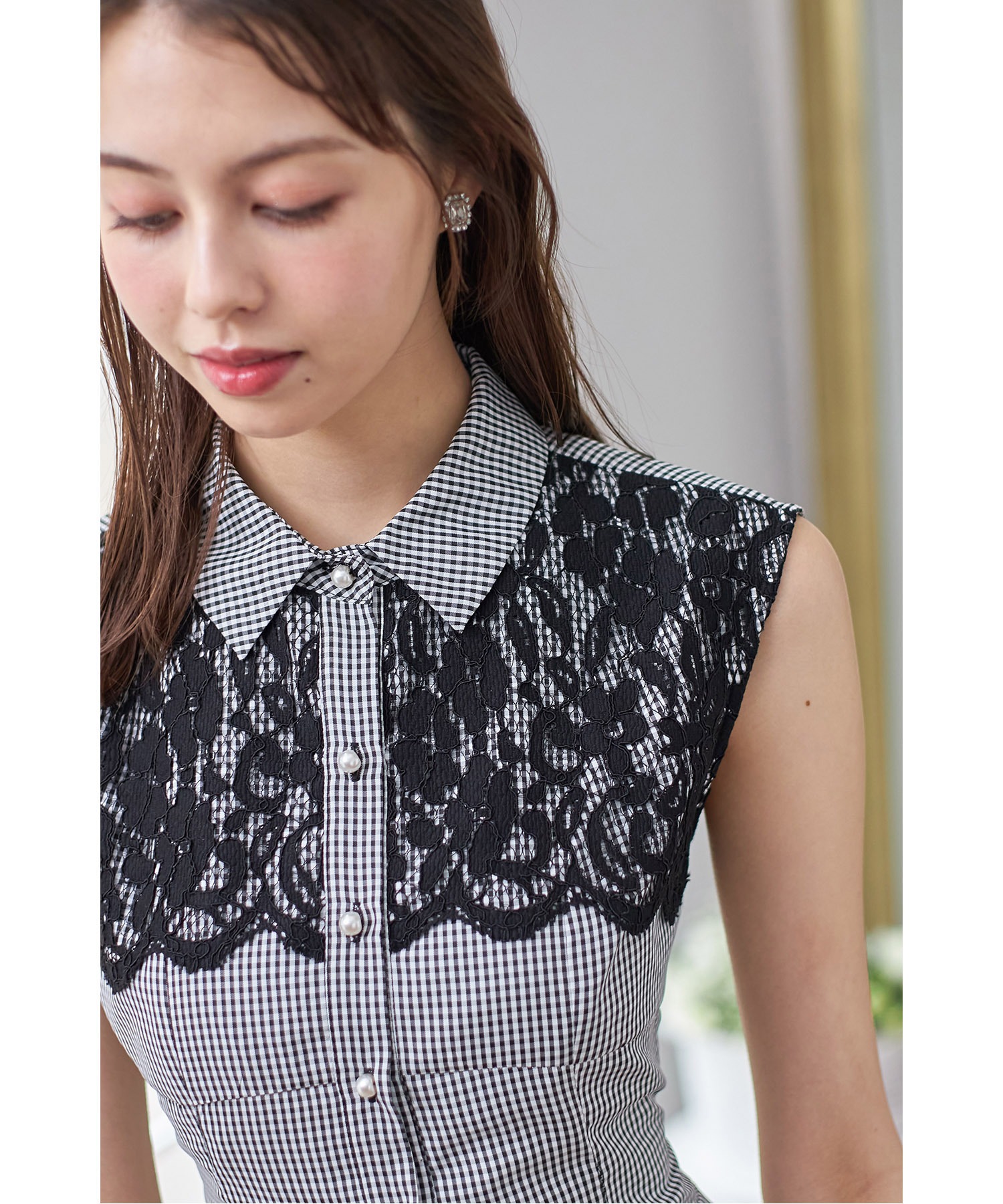 セール】トッコクローゼット tocco closet レースヨーク切り替え