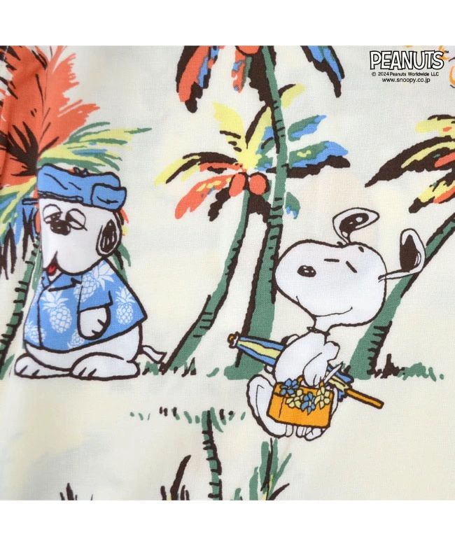 ピーナッツ PEANUTS スヌーピー アロハ アロハシャツ 半袖