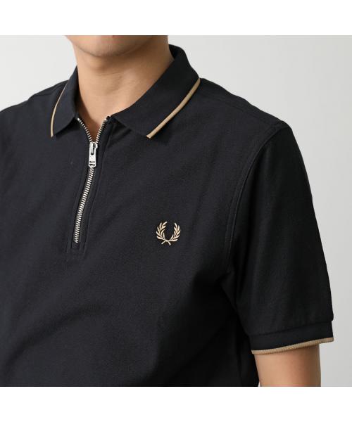 フレッドペリー/FRED PERRY ポロシャツ Crepe Pique Zip Neck