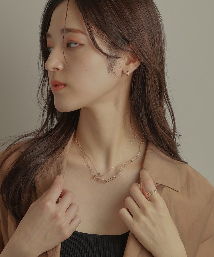 ココシュニック K10ダイヤモンド PCモチーフセパレート ネックレス K10ダイヤモンド PCモチーフセパレート ネックレス（ネックレス