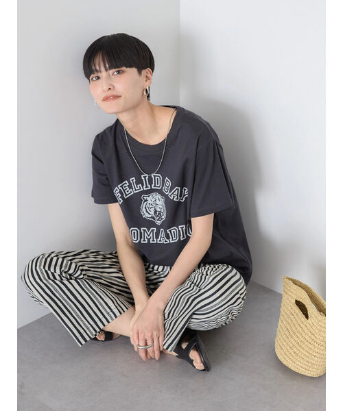 AMERICAN HOLIC -  ラメリブTシャツ/AMERICAN HOLIC（アメリカンホリック）の