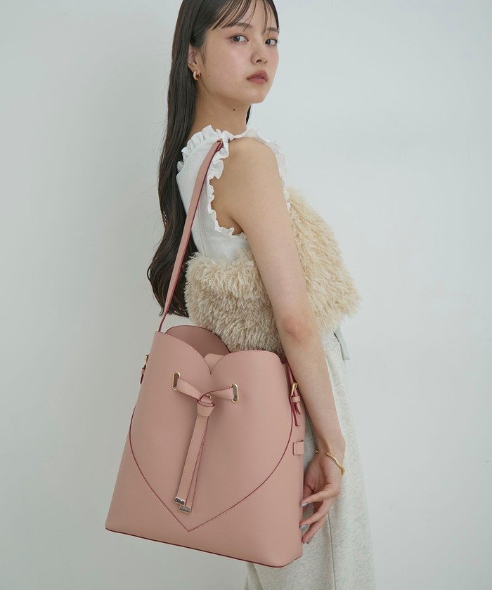 VIS｜【A4収納】ハートカットバッグ(ラージ) | Rakuten Fashion