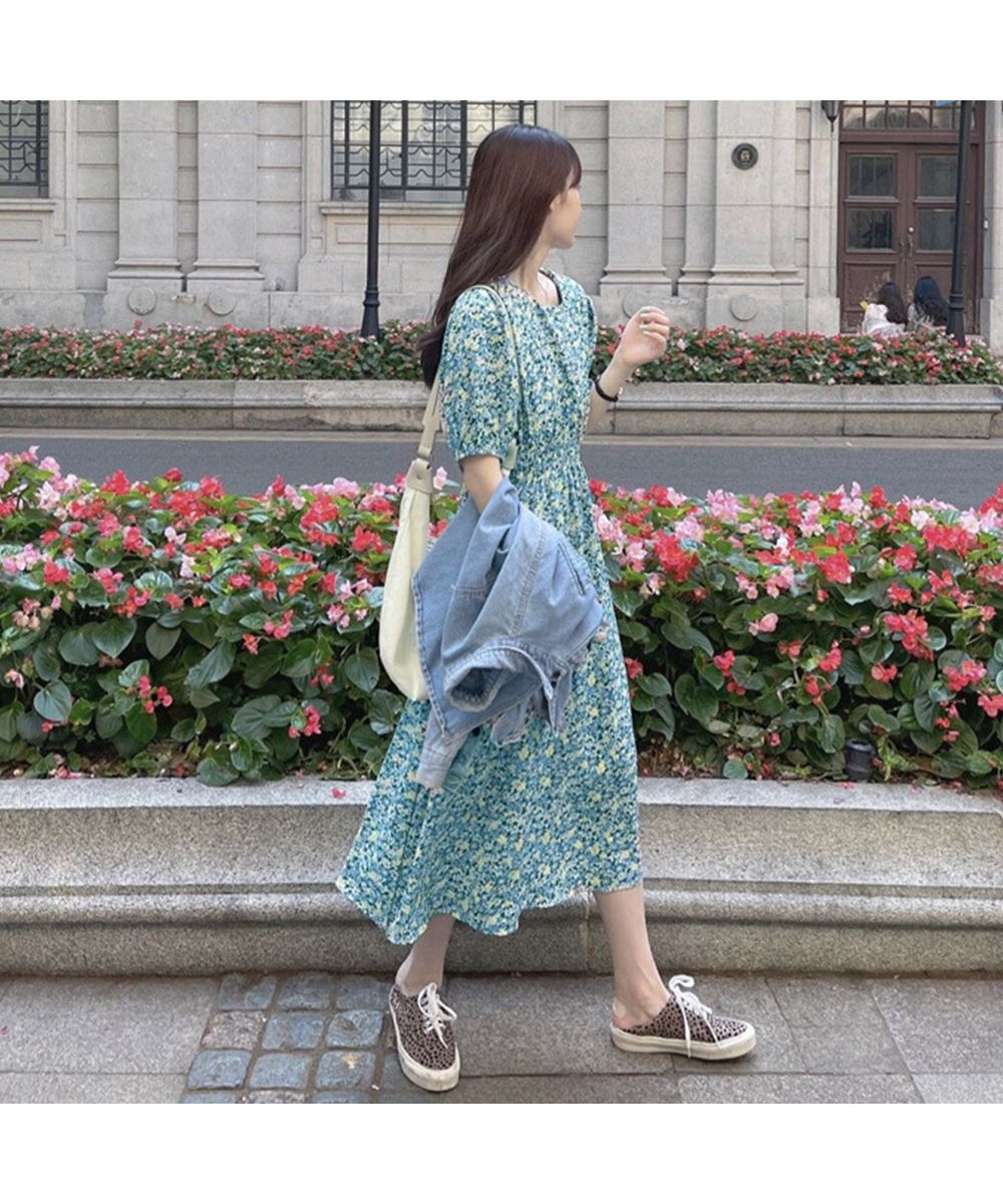 セール】花柄 ロングワンピース レディース 春夏(504660012 セール】花柄 ロングワンピース レディース 春夏(504660012