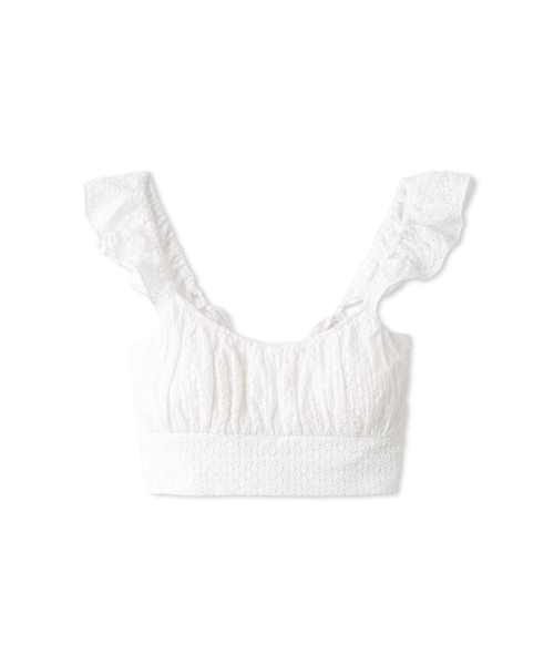 LILY BROWN Lingerieコットンレースフリルビスチェ LILY BROWN Lingerie】コットンレースフリルビスチェ(Tシャツ