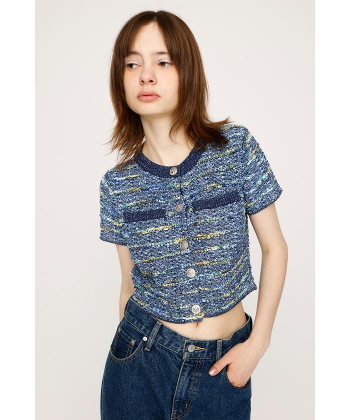 トップス tttmsw 23ss diamond knit polo zip knit TTT MSW（ティー）の「Diamond knit polo（ニット/セーター