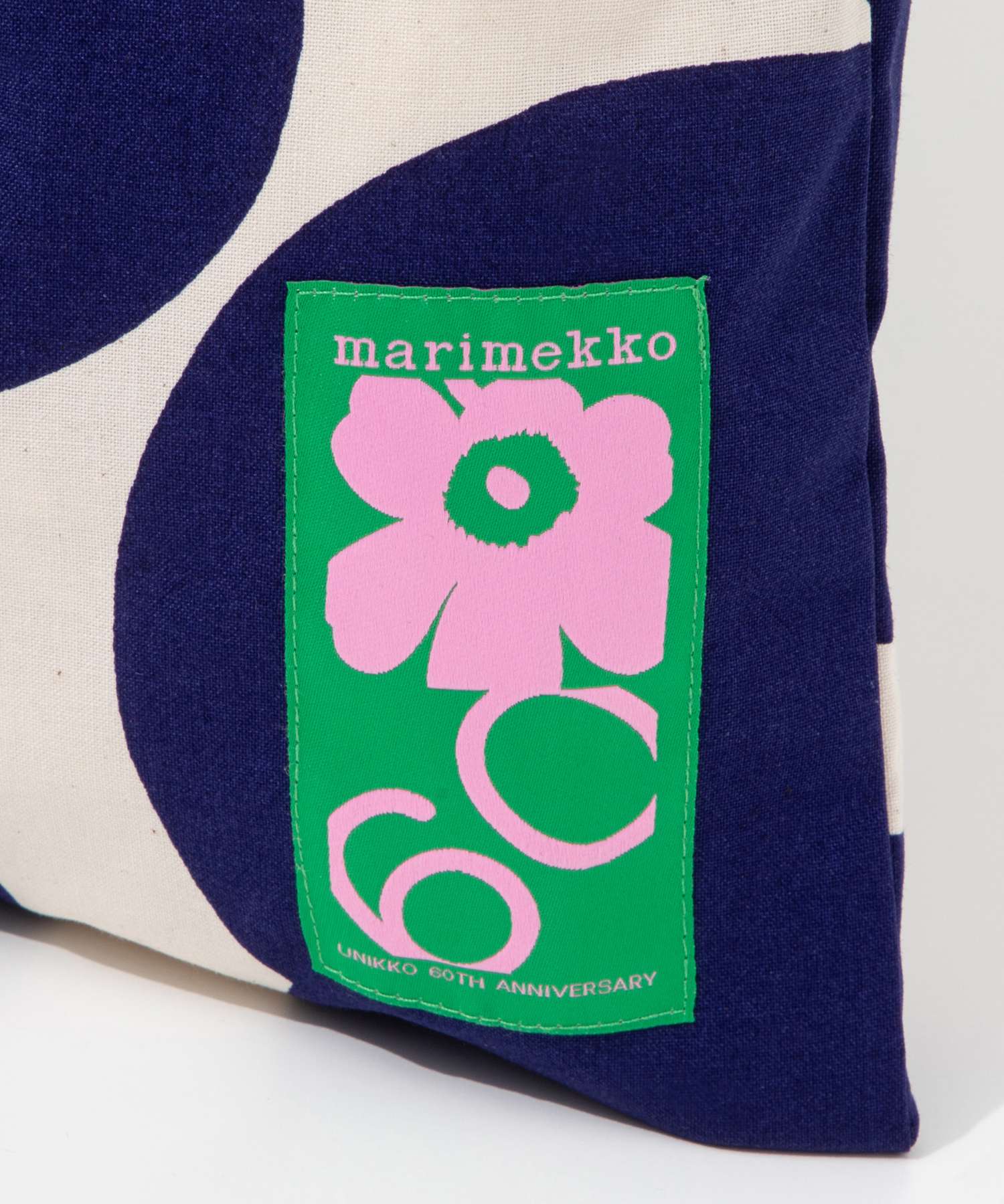 marimekko マリメッコ トートバッグ 60周年 イエロー ネイビー