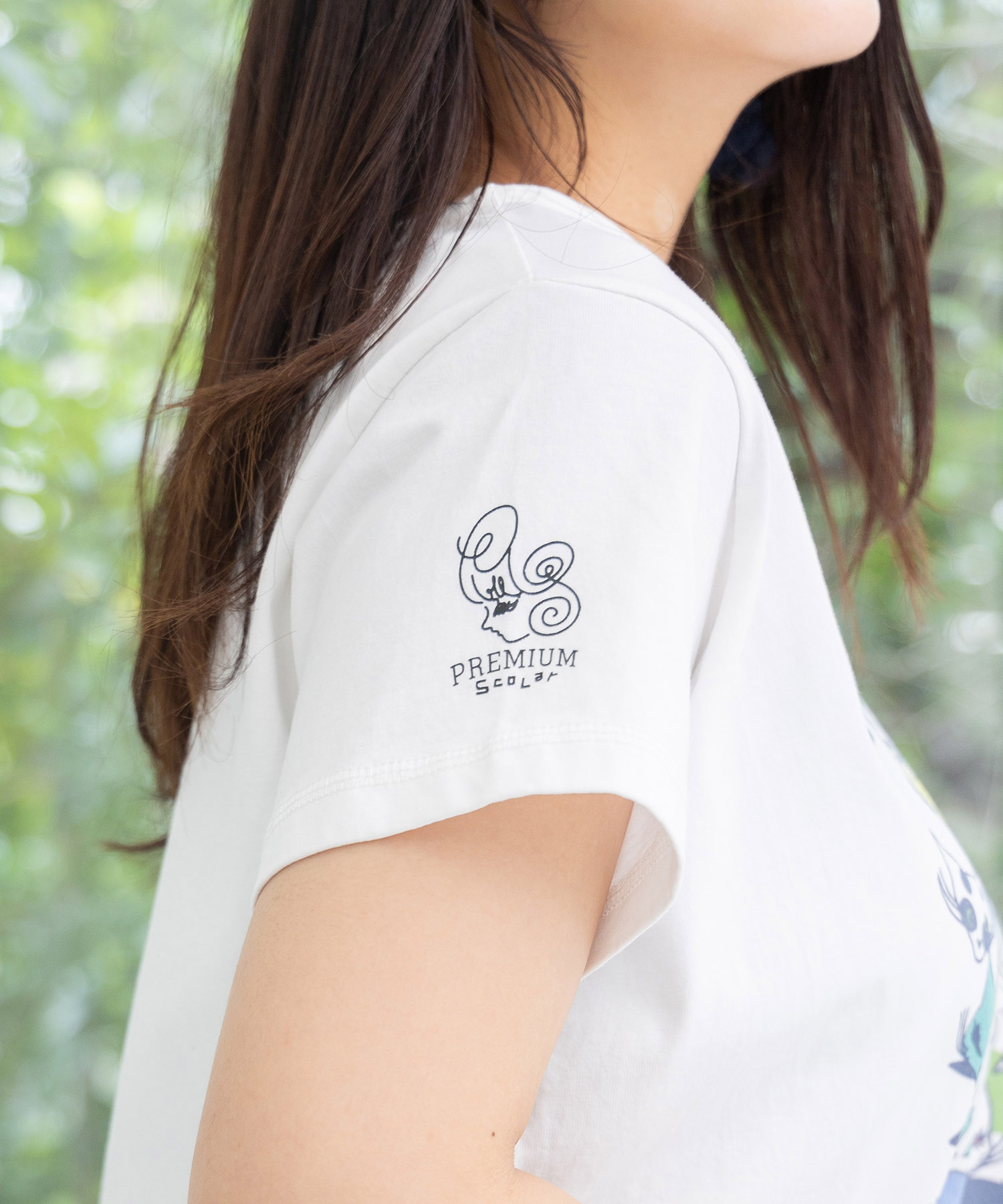 SCOLAR カラフル猫デザイン Tシャツ Mサイズ セール 50%OFF】スカラー ScoLar カラフルなネコ柄Tシャツ