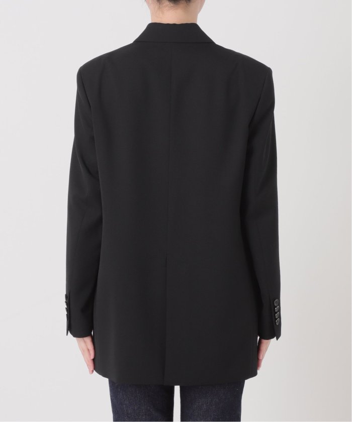 2024AW✨L'ESSAGE　LANAミストウール ダブルジャケット　グレー セール 30%OFF】LANAミストウール ダブルジャケット(506374357