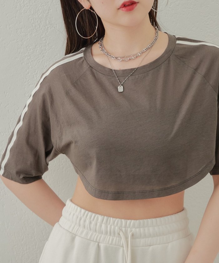 クーポン】【セール 62%OFF】【Chico】シアーラインTシャツ