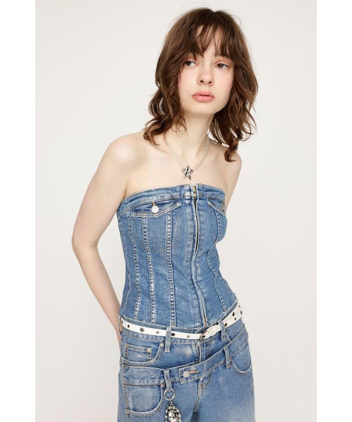 【美品】ヨーロッパヴィンテージ　編み上げコルセットトップス　古着 ヨーロッパ古着60sヴィンテージロマンティックトップス | 大阪