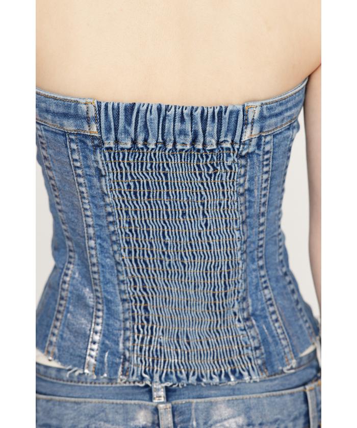 METALIC FRONT ZIP コルセット(506376884) | スライ(SLY) - d