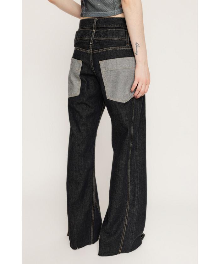 SLY | DOUBLE BELT WIDE FLARE PT-C (フレア ) |SHEL'TTER WEBSTORE